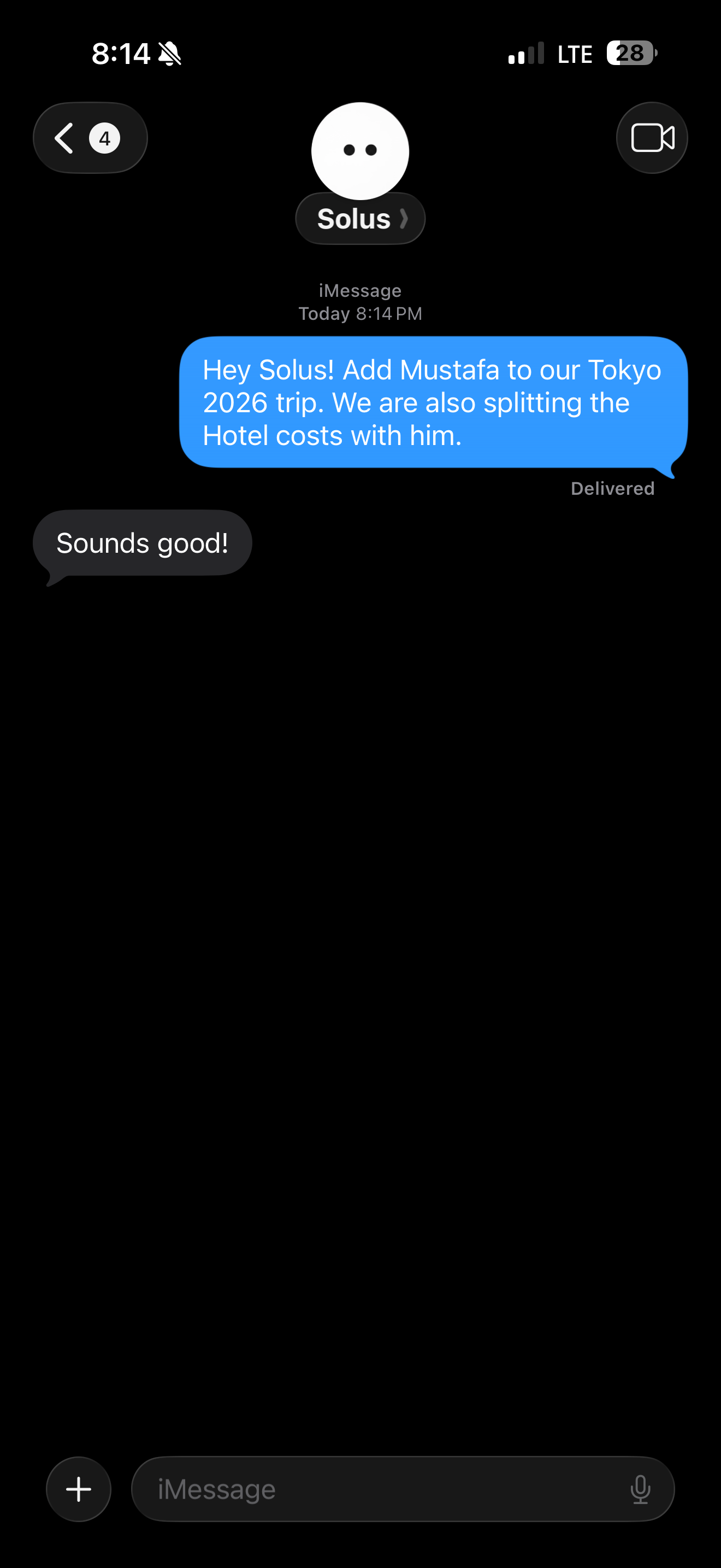 Add & Split – iMessage